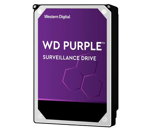 WESTERN WD10PURZ - Disco Duro de 1TB Purple/ Especial Para Videovigilancia/ Trabajo 24/7/ Interface: Sata 6 Gb/s/ Hasta 64 Cámaras/ Hasta 8 Bahías de Discos Duros/ 3 Años de Garantía/