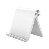 Soporte de Escritorio para Tablet /  Ajustable de 0° a 100° / Goma Antiarañazos/ Color Blanco