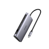 HUB USB-C a 3 USB 3.0 / HDMI 4K@30Hz / RJ45 ( Gigabit Ethernet)  / VGA /  9 en 1