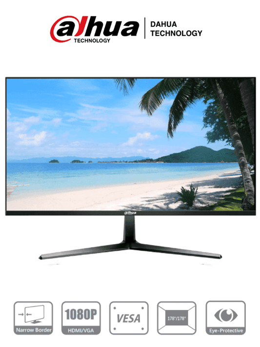 Monitor de 27 Pulgadas/ Full HD/ Especial para Videovigilancia/Marco Ultra Delgado/ Angulo de 178 Grados de Visualización/ Entrada HDMI&VGA